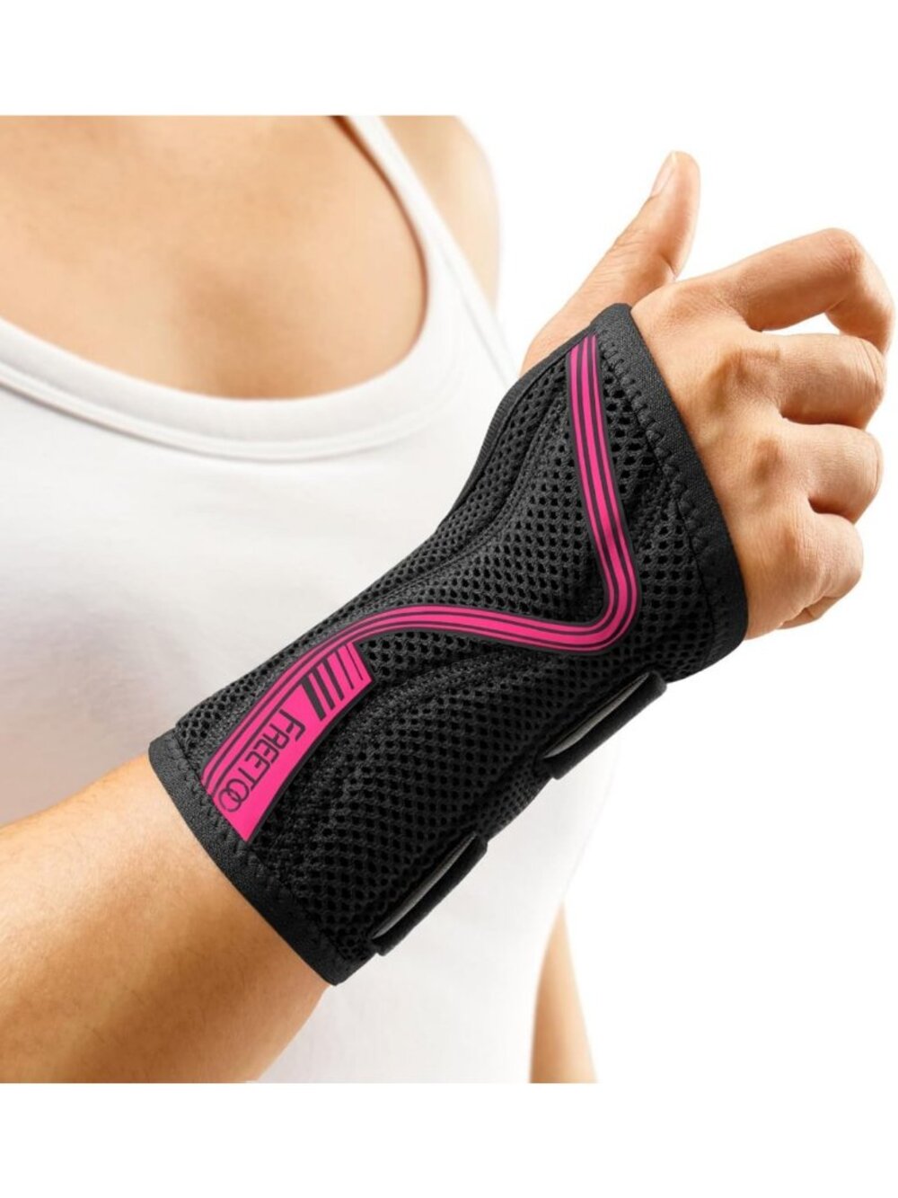 Carpal Tunnel Wrist Brace for Night Support, Right Hand, Medium Size, Pain